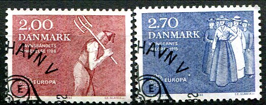 Danmark Afa 747 - 48 Stemplet