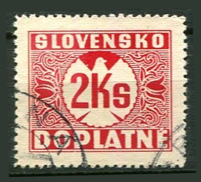 Slovakiet Afa 09 Stemplet Portomærke