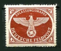 Tyske Rige Afa 02 Ustemplet Feltpost
