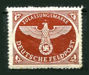 Tyske Rige Afa 02 Ustemplet Feltpost