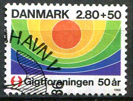 Danmark Afa 855 Stemplet