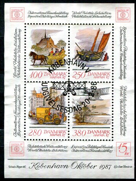 Danmark Afa 852 Stemplet Miniark