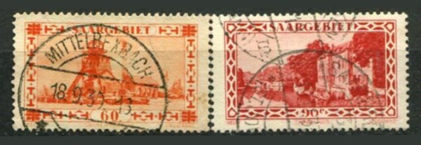 Saar Afa 143 - 44 Stemplet