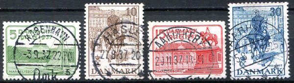 Danmark Afa 239 - 42 Stemplet