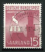 Saar Afa 433 Stemplet