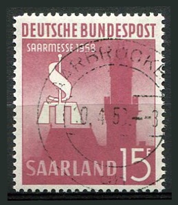 Saar Afa 433 Stemplet