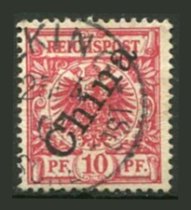 Tysk post i Kina Afa 03 Stemplet