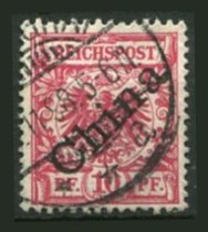 Tysk post i Kina Afa 02x Stemplet