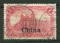 Tysk post i Kina Afa 24 Stemplet