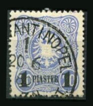 Tysk post i Tyrkiet Afa 03 Stemplet