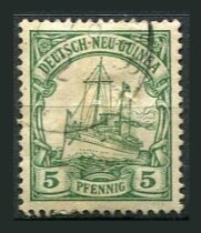 Tysk post i Ny Guinea Afa 08 Stemplet