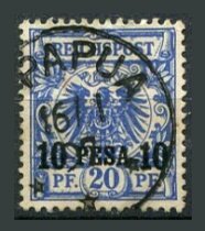 Tysk post i Østafrika Afa 04 Stemplet