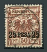 Tysk post i Østafrika Afa 05 Stemplet