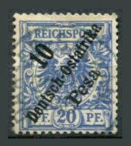 Tysk post i Østafrika Afa 09 Stemplet