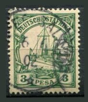 Tysk post i Østafrika Afa 12 Stemplet