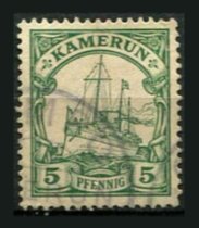 Tysk post i Kamerun Afa 08 Stemplet