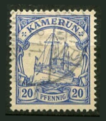 Tysk post i Kamerun Afa 10 Stemplet