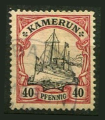 Tysk post i Kamerun Afa 13 Stemplet