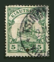 Tysk post i Kautchou Afa 06 Stemplet