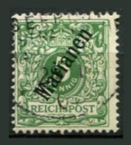 Tysk post i Marianerne Afa 02 Stemplet