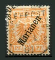 Tysk post i Marianerne Afa 05 Stemplet