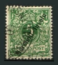 Tysk post i Marshall Øerne Afa 08 Stemplet