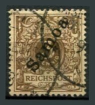 Tysk post i Samoa Afa 10 Stemplet