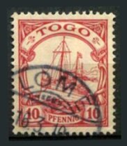 Tysk post i Togo Afa 09 Stemplet