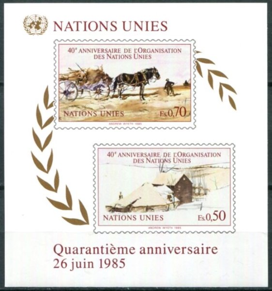 Geneve Afa 137 Postfrisk Miniark