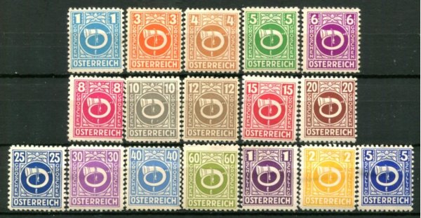 Østrig Afa 01 - 17 Ustemplet