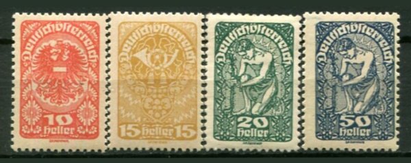 Østrig Afa 221a - 23a Ustemplet