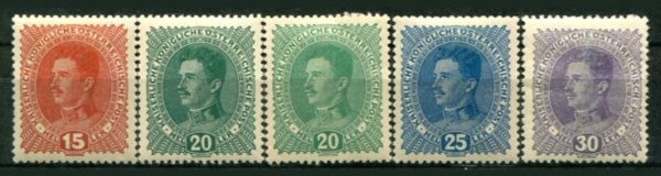 Østrig Afa 190 - 93 Ustemplet