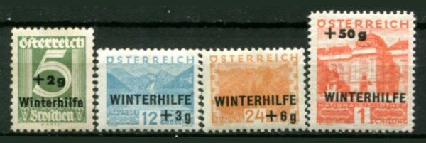 Østrig Afa 476 - 79 Ustemplet