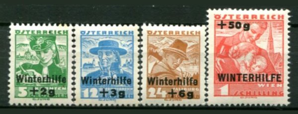 Østrig Afa 526 - 29 Ustemplet