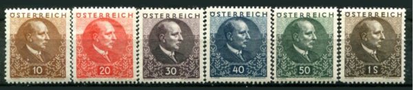 Østrig Afa 426 - 31 Ustemplet