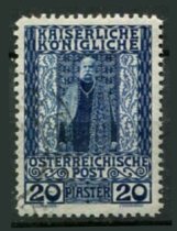 Østrig Afa 53 Stemplet Feltpost i Tyrkiet