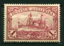 Tysk post i Østafrika Afa 19 Ustemplet