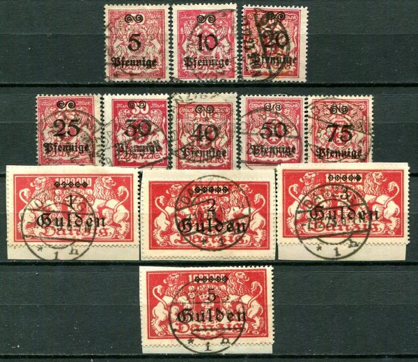 Danzig Afa 182 - 93 Stemplet