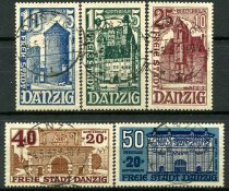 Danzig Afa 265 - 69 Stemplet
