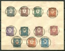 Øvreschlesien Afa 01 - 11 Stemplet på brev