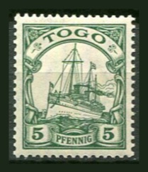 Tysk post i Togo Afa 08 Ustemplet