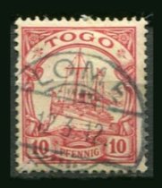 Tysk post i Togo Afa 09 Stemplet