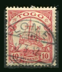 Tysk post i Togo Afa 09 Stemplet