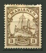 Tysk post i Marianerne Afa 07 Ustemplet