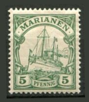 Tysk post i Marianerne Afa 08 Ustemplet