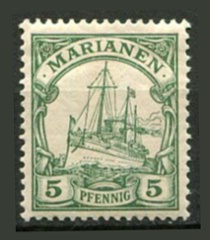 Tysk post i Marianerne Afa 08 Ustemplet