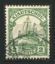 Tysk post i Kiautschou Afa 29 Stemplet