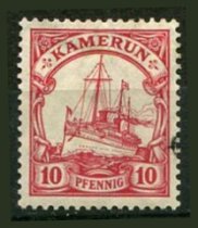 Tysk post i Kamerun Afa 22 Stemplet