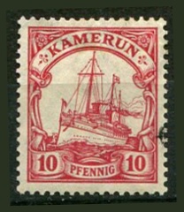 Tysk post i Kamerun Afa 22 Stemplet