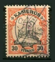 Tysk post i Kamerun Afa 12 Stemplet